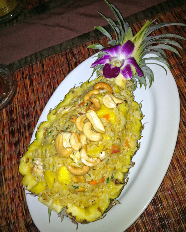 Pineapple Fried Rice - Top 5 Favorite Thai Foods | a Nomad's Dream