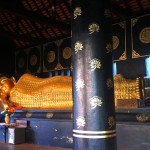Golden Reclining Buddha Statue