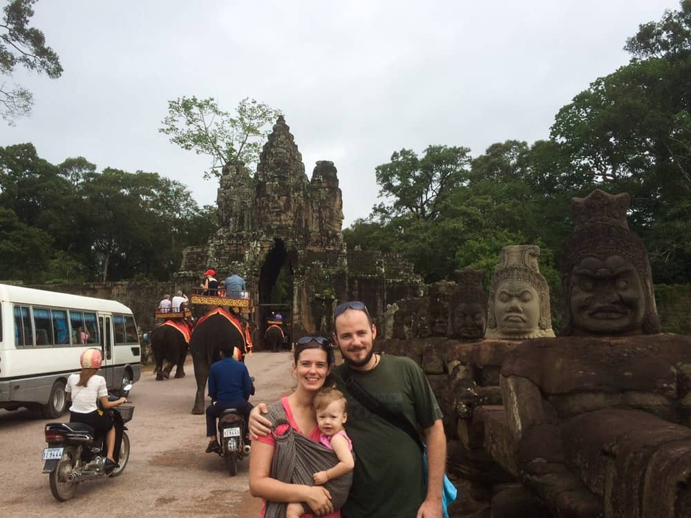 Travelling Family in Cambodia